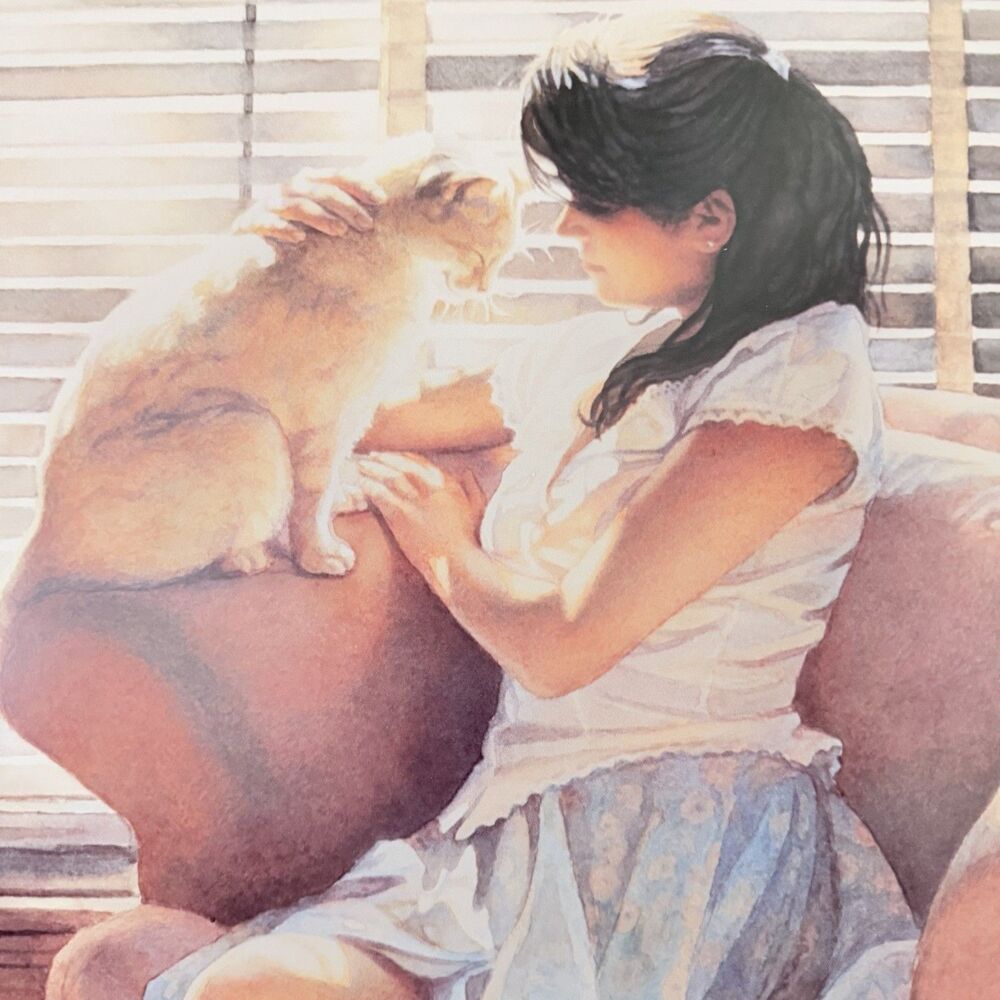 Steve Hanks Watercolors Poster Ashley & Clyde 1987 Leslie Levy Fine Art 37x24” - Picture 8 of 12